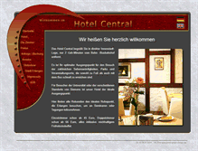 Tablet Screenshot of hotel-central-erlangen.com